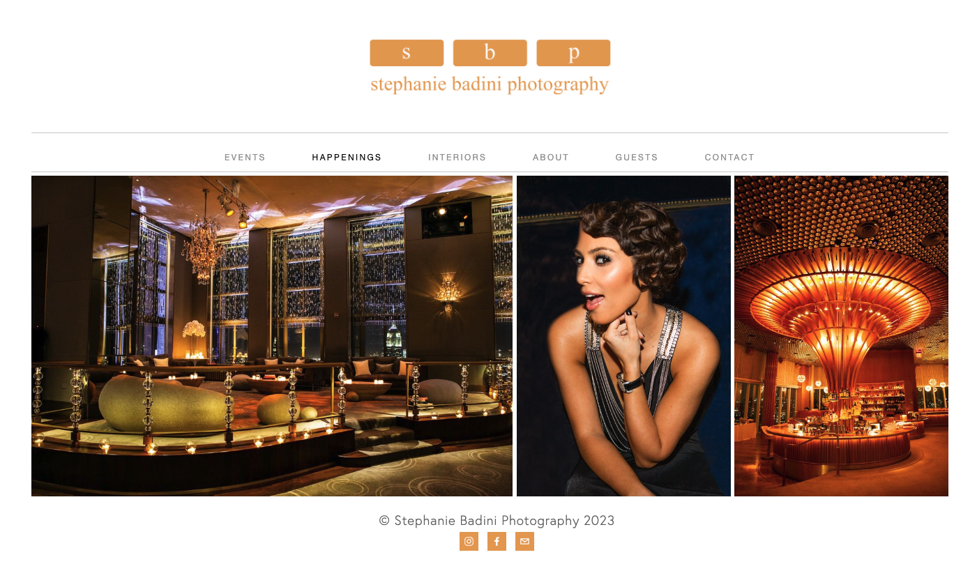 Web design project by Carlos Cruz of Stephani Badini Photograph